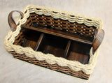 Foxcreek Baskets Hobby Basket w/cord-Shabby Chic Collection, view 4