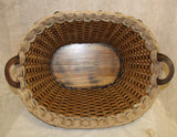 Foxcreek Baskets Laundry Basket w/ribbon-Shabby Chic Collection, view 2