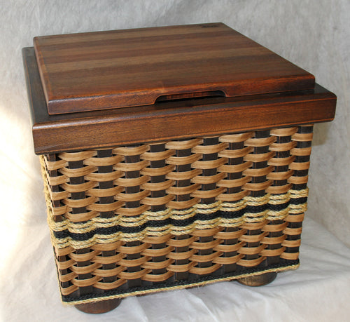 Foxcreek Baskets Ottoman Basket-Shabby Chic Collection
