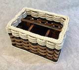 Foxcreek Baskets Silverware Basket-Cottage Black, view 3