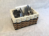 Foxcreek Baskets Silverware Basket-Cottage Black, view 4