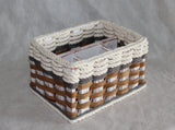 Foxcreek Baskets Silverware Basket-- Cottage Grey, view 3