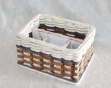 Foxcreek Baskets Silverware Basket-- Cottage Grey, view 5