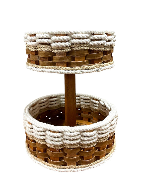 Foxcreek Baskets Small Double Lazy Susan-Bohemian