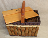 Foxcreek Baskets Lidded Picnic Basket-small, view 5