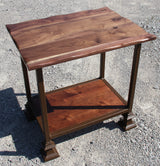 Foxcreek Baskets Table- 36x60 Black Walnut Table with 4 benches, view 6