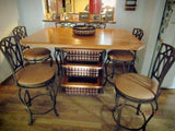 Foxcreek Baskets Table--40 x 60 Distressed Mahogany Table, view 4