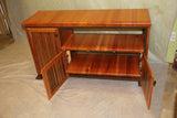 Foxcreek Baskets Table--flat screen small entertainment unit w/zebra wood, view 6