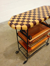 Foxcreek Baskets Table/Island--14 x 36 Maple/Mahogany end grain, view 3