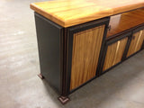 Foxcreek Baskets Table-Zebra and Mahogany Wood-Entertainment Unit 19 x 72, view 3