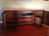 Foxcreek Baskets Table-Zebra and Mahogany Wood-Entertainment Unit 19 x 72, view 4