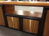 Foxcreek Baskets Table-Zebra and Mahogany Wood-Entertainment Unit 19 x 72, view 5
