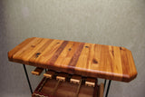 Foxcreek Baskets Table--Small bar with casters, view 2
