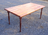 Foxcreek Baskets Table-32 x 66-solid mahogany dining room table, view 2