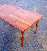 Foxcreek Baskets Table-32 x 66-solid mahogany dining room table, view 3