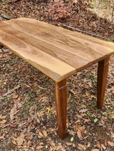 Foxcreek Baskets Table- Walnut Dining room table with walnut legs, view 4