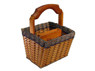 Foxcreek Baskets Magazine/Book Basket w/remote holder
