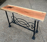 Foxcreek Baskets Live Edge Tiger Wood Console Table, view 2