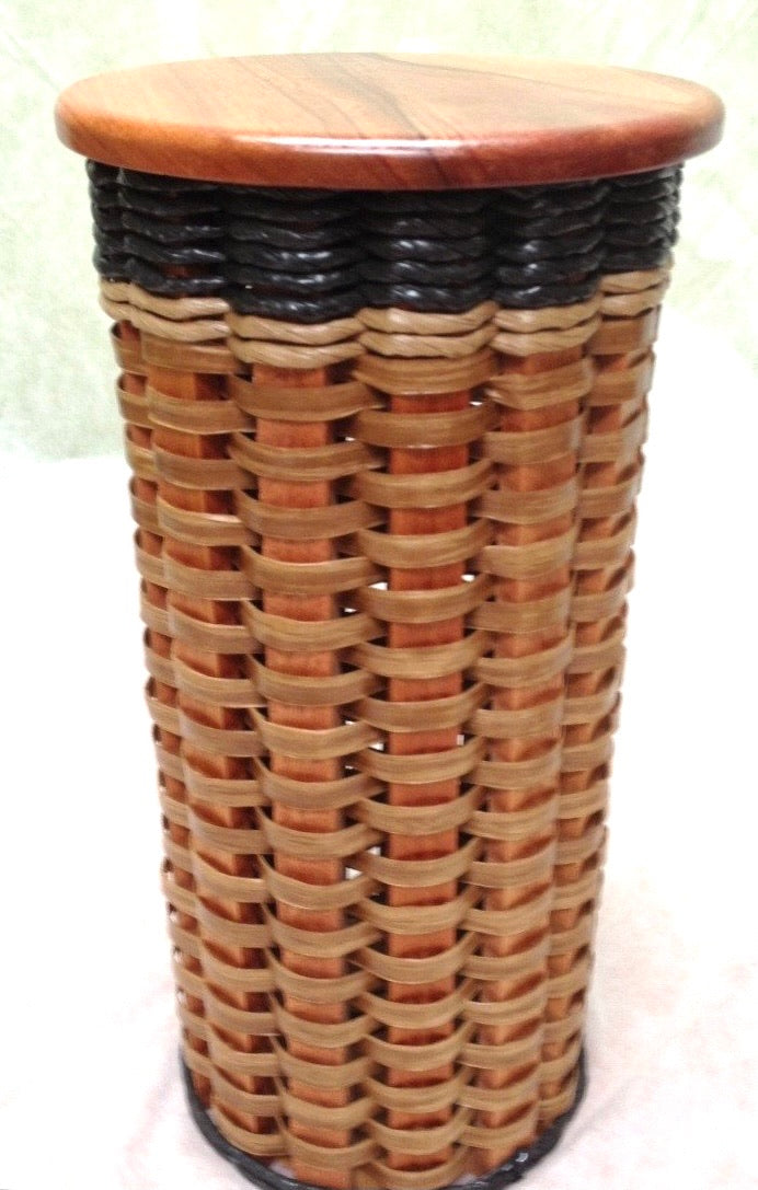 Foxcreek Baskets Toilet Paper Basket w/Lid