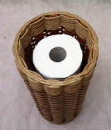 Foxcreek Baskets Toilet Paper Basket w/Lid, view 3