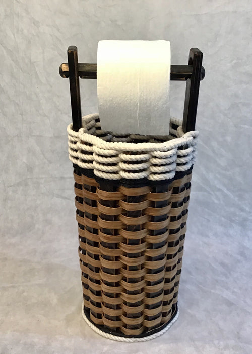 Foxcreek Baskets Toilet paper w/dowel-Cottage Black