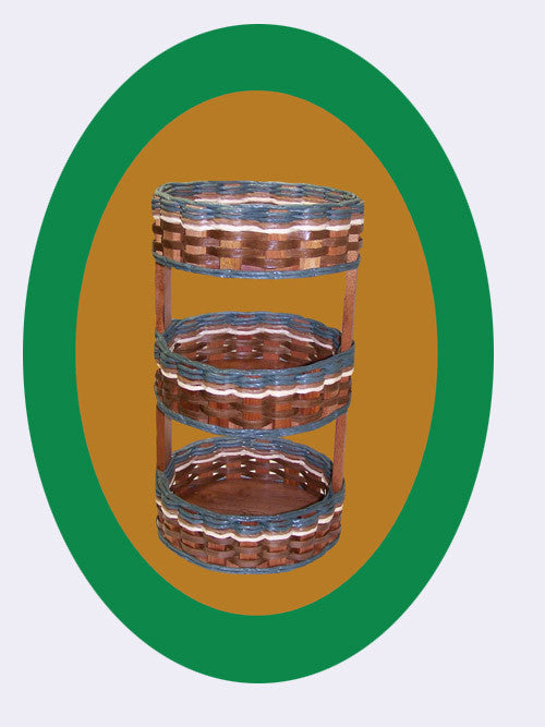Foxcreek Baskets Triple Lazy Susan
