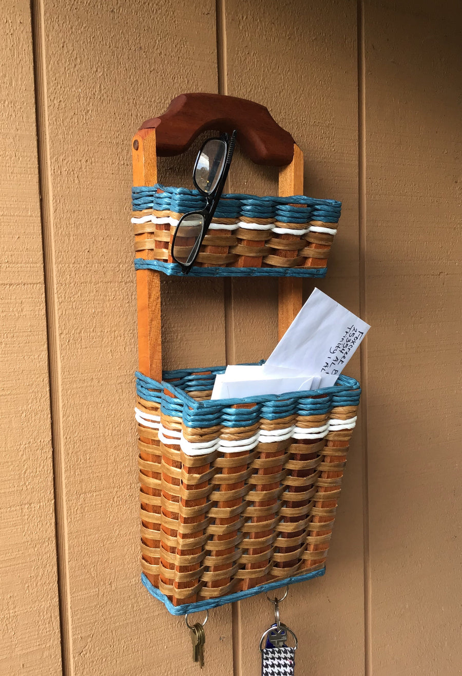 Foxcreek Baskets Wall Organizer Double Basket
