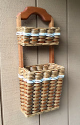 Foxcreek Baskets Wall Organizer Double Basket, view 2