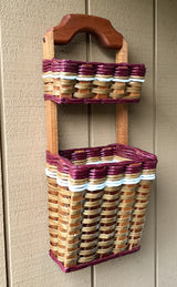 Foxcreek Baskets Wall Organizer Double Basket, view 4