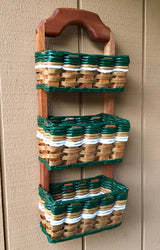 Foxcreek Baskets Wall Organizer Triple Basket, view 6