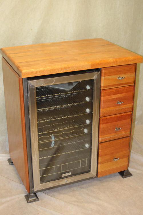 Foxcreek Baskets Wine Cooler Unit--24x32 Mahogany Unit