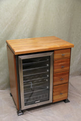 Foxcreek Baskets Wine Cooler Unit--24x32 Mahogany Unit, view 3