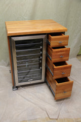 Foxcreek Baskets Wine Cooler Unit--24x32 Mahogany Unit, view 5
