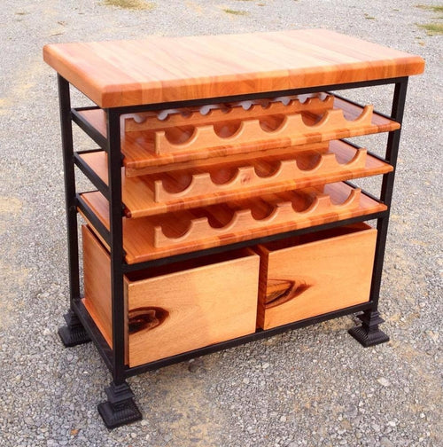 Foxcreek Baskets Wine storage--Mahogany 19x36 Wine and Whiskey Bar