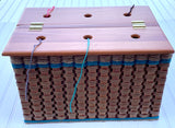 Foxcreek Baskets Lidded Yarn Basket w/dividers, view 5
