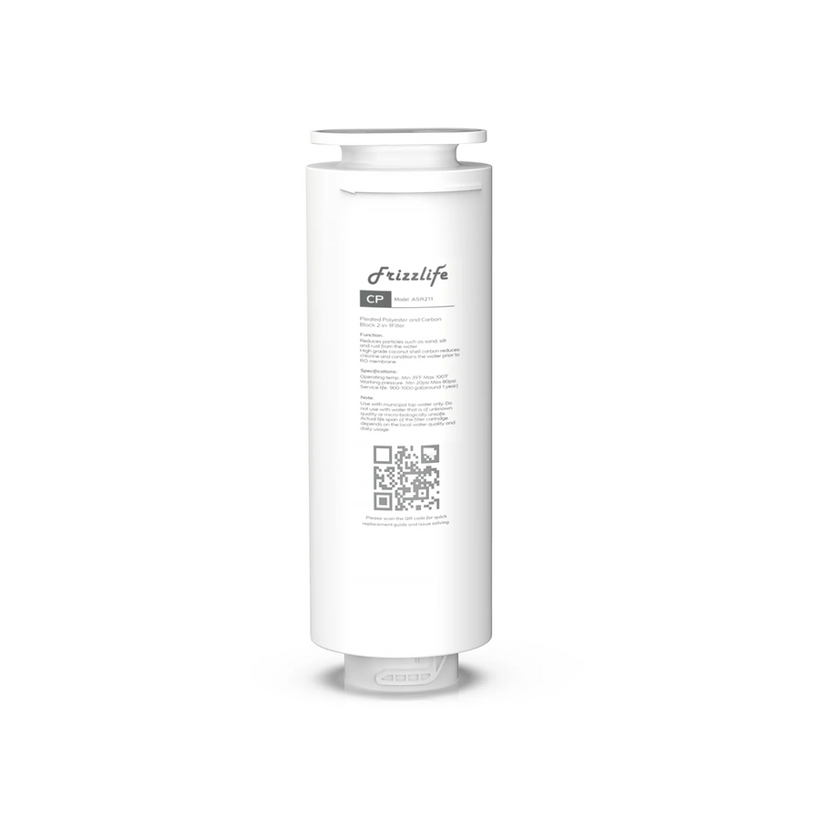 Frizzlife ASR211 Replacement Filter Cartridge For PD600-TAM3, PD400, PD500, PD800-TAM4 Reverse Osmosis System (1st Stage CP)