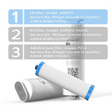 FRIZZLIFE ASR411 Replacement Filter Cartridge for PD1000-TAM4 Reverse Osmosis System (1st Stage), view 3