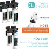 Frizzlife CB10R-HF Replacement Housing Kit With CB10R Filter Cartridge Inside - For DW10, DW10F, TW10 Under Sink Water Filter Systems, view 3