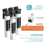 Frizzlife CB15R-HF Replacement Housing Kit With CB10R Filter Cartridge Inside - For DW15, DW15F, TW15 Under Sink Water Filter Systems, view 3