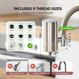 Frizzlife CF205290 Water Filter for Sink Faucet Replacement Filter for FS99, Pack of 2, view 5