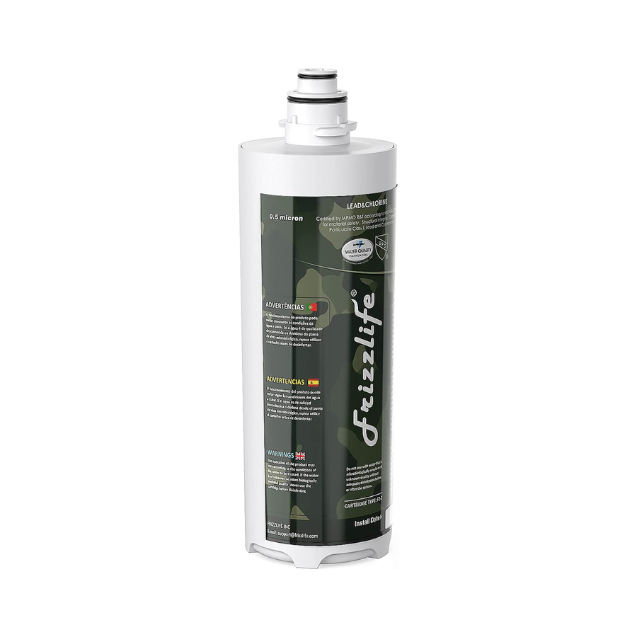 Frizzlife MV-HF Replacement Filter Cartridge Kit For MV99 - Includes Filter Cartridge and Filter Housing