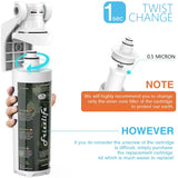 Frizzlife MV-HF Replacement Filter Cartridge Kit For MV99 - Includes Filter Cartridge and Filter Housing, view 3