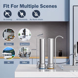 Frizzlife Stainless Steel Countertop Water Filter System, DS99, view 5