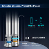 Frizzlife Stainless Steel Countertop Water Filter System, DS99, view 6