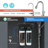 Frizzlife Under-Sink Water Filter System with Faucet, DW10F/DW15F, view 3
