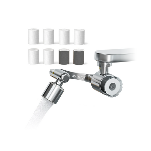 Frizzlife 1080ยฐ Rotating Faucet Extender with Filter, FF1080