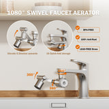 Frizzlife 1080° Rotating Faucet Extender with Filter, FF1080, view 4