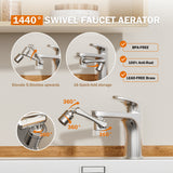 Frizzlife 1440° Rotating Faucet Extender with Filter, FF1440, view 4