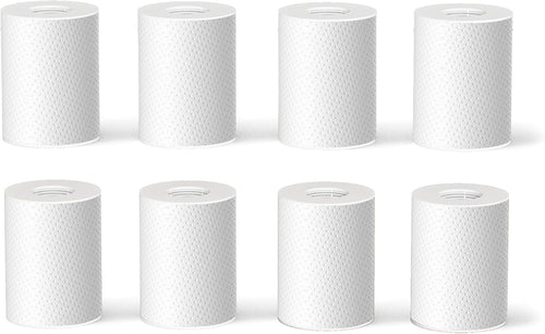 Frizzlife Faucet Extender 8pcs Replacement Cartridge, 8pcs PP Cotton Filter for FF1080, FF1080-EX, FF1440 Sink Faucet Water Filter