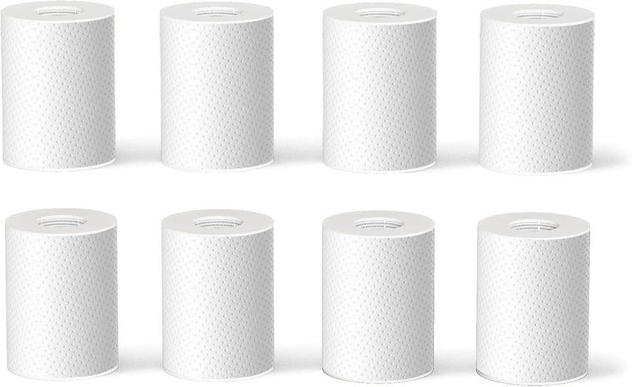 Frizzlife Faucet Extender 8pcs Replacement Cartridge, 8pcs PP Cotton Filter for FF1080, FF1080-EX, FF1440 Sink Faucet Water Filter